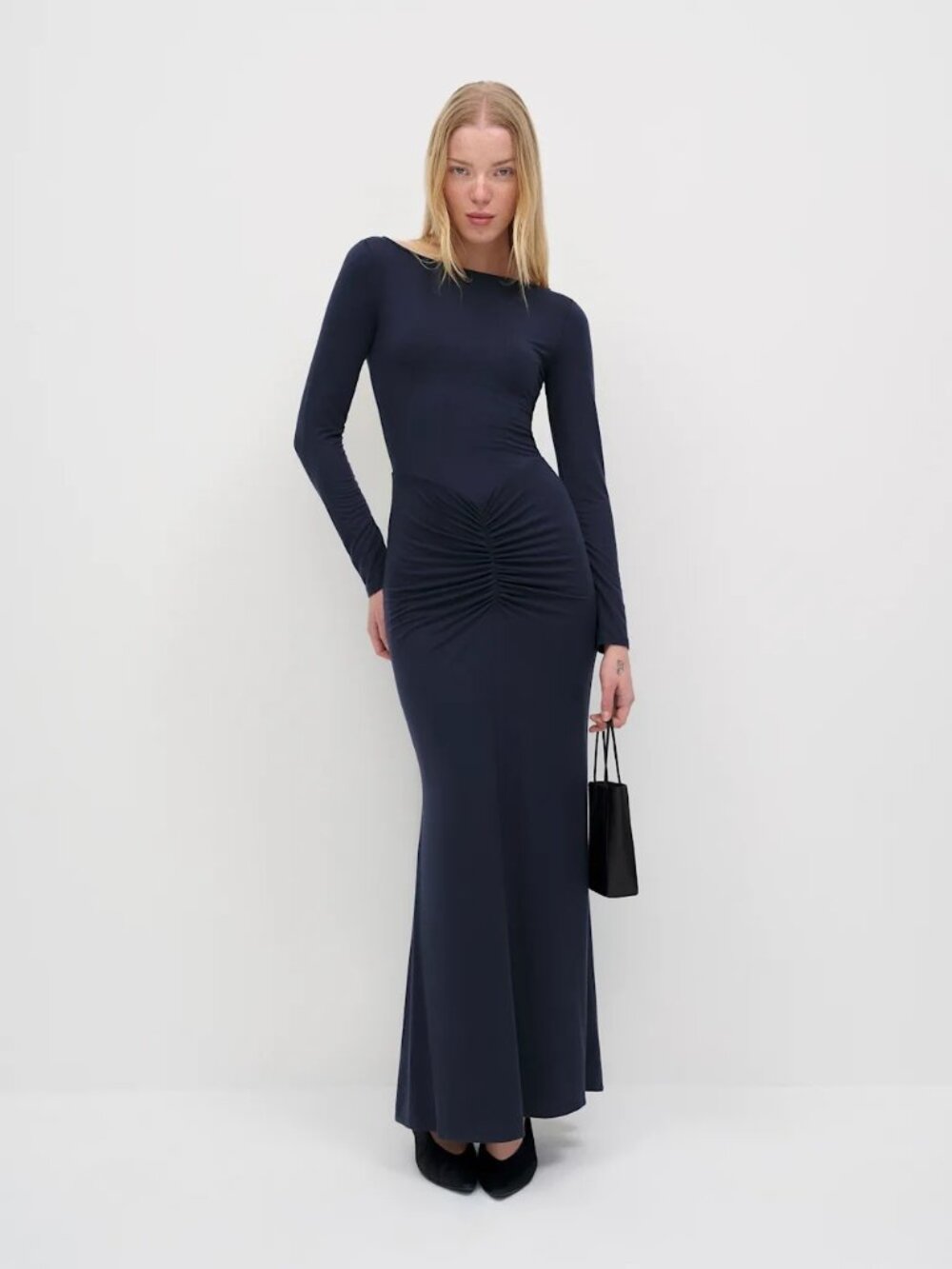 Reformation Alara Knit Dress Blue - Size L